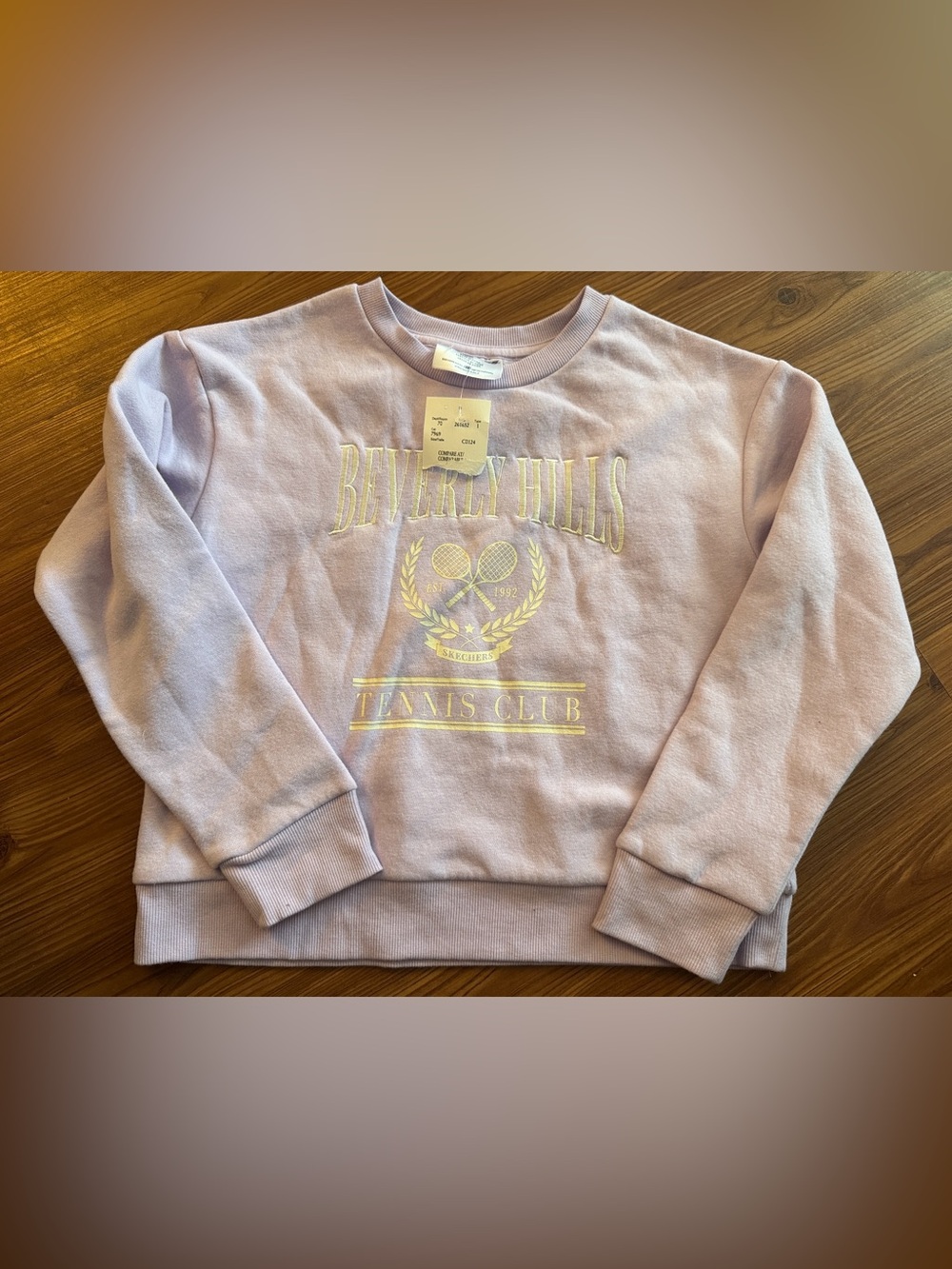 BRAND NEW girl youth skechers beverly hills tennis club sweater size M